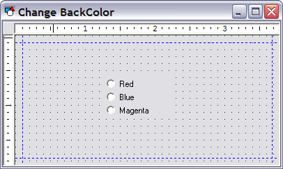 Radio button example